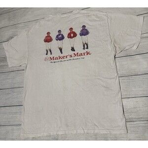 Makers Mark Breeders Cup Jockeys Graphic T Shirt Size Large? See Dimensions
